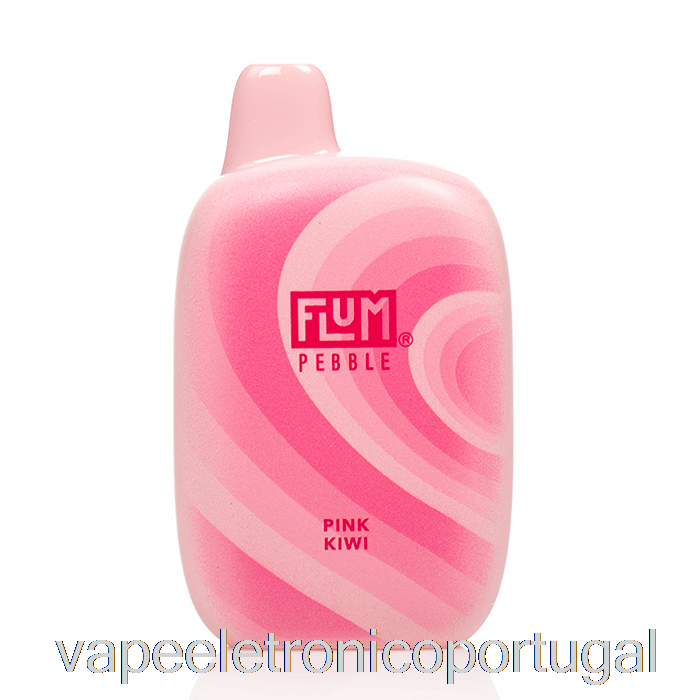 Vape Eletronico Flum Seixo 6000 Descartável Rosa Kiwi